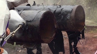 снятие изоляции с трубы